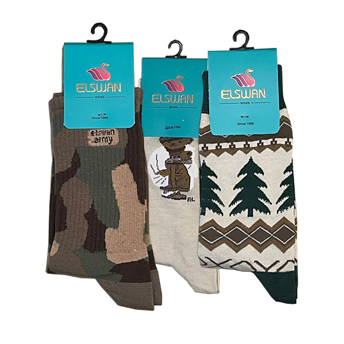 جوراب ساقدار طرح دار السوان