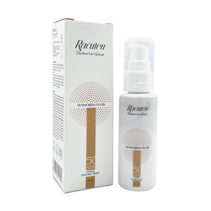 ضد آفتاب فلوئیدی SPF50 رنگی راکوتن RACUTEN