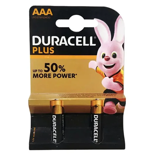 باتری نیم قلمی Duracell PLUS مدل LR03